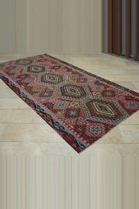 Semi Old Esme Kilim Rug 5x11 160,323 - Turkish Kilim Rug  $i