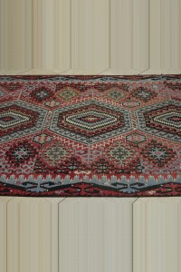 Semi Old Esme Kilim Rug 5x11 160,323 - Turkish Kilim Rug  $i