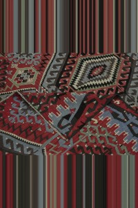 Semi Old Esme Kilim Rug 5x11 160,323 - Turkish Kilim Rug  $i