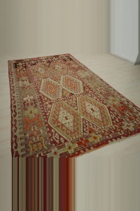 Semi Old Esme Kilim Rug 6x10 176,314 - Turkish Kilim Rug  $i