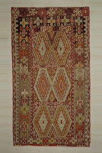 Turkish Kilim Rug Semi Old Esme Kilim Rug 6x10 176,314
