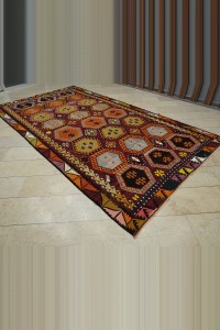 Semi Old Sivas Sarkisla Kilim Rug 7x13  216,394 - Turkish Kilim Rug  $i