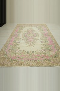 Semi Pale Oushak Rug 6x10 181,313 - Oushak Rug $i