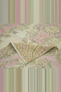 Semi Pale Oushak Rug 6x10 181,313 - Oushak Rug $i