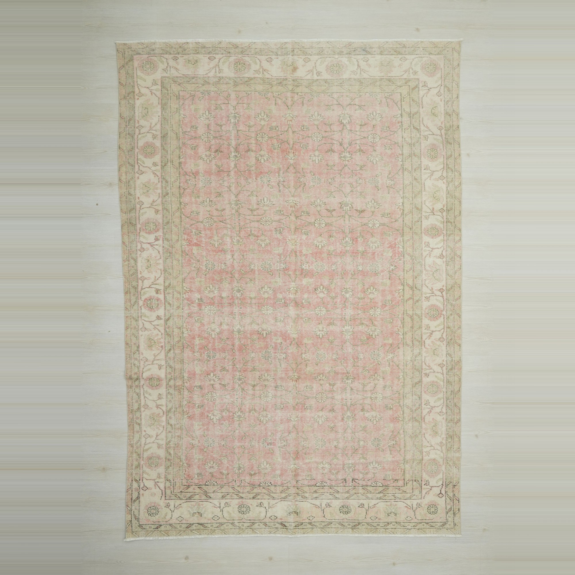 Seven mountain Flower Pattern 7x10 Oushak Rug. 212,310 - Oushak Rug