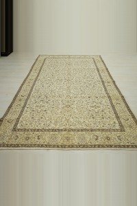 Seven Mountain Flower Pattern Oushak Rug 6x10 172,289 - Oushak Rug $i