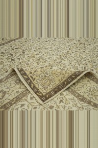 Seven Mountain Flower Pattern Oushak Rug 6x10 172,289 - Oushak Rug $i