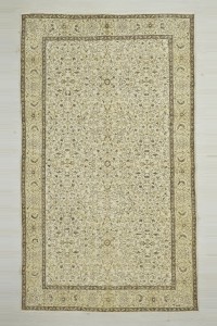 Seven Mountain Flower Pattern Oushak Rug 6x10 172,289 - Oushak Rug $i