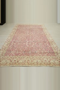 Seven Mountain Flower Pattern Oushak Rug 6x10 Feet 183,307 - Oushak Rug $i