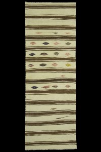 Turkish Rug Runner Short Hemp Rug Runner 3x8 Feet 83,240