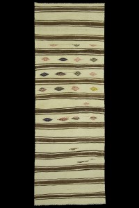 Turkish Rug Runner Short Hemp Rug Runner 3x8 Feet 83,240