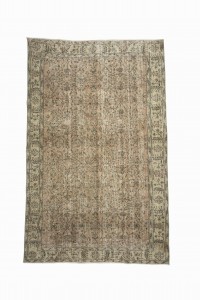 Short Pile Oushak Rug 6x9 Feet 170,265 - Oushak Rug $i