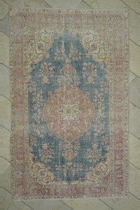 Small Faded Oushak Rug 4x6 Feet 116,195 - Oushak Rug $i
