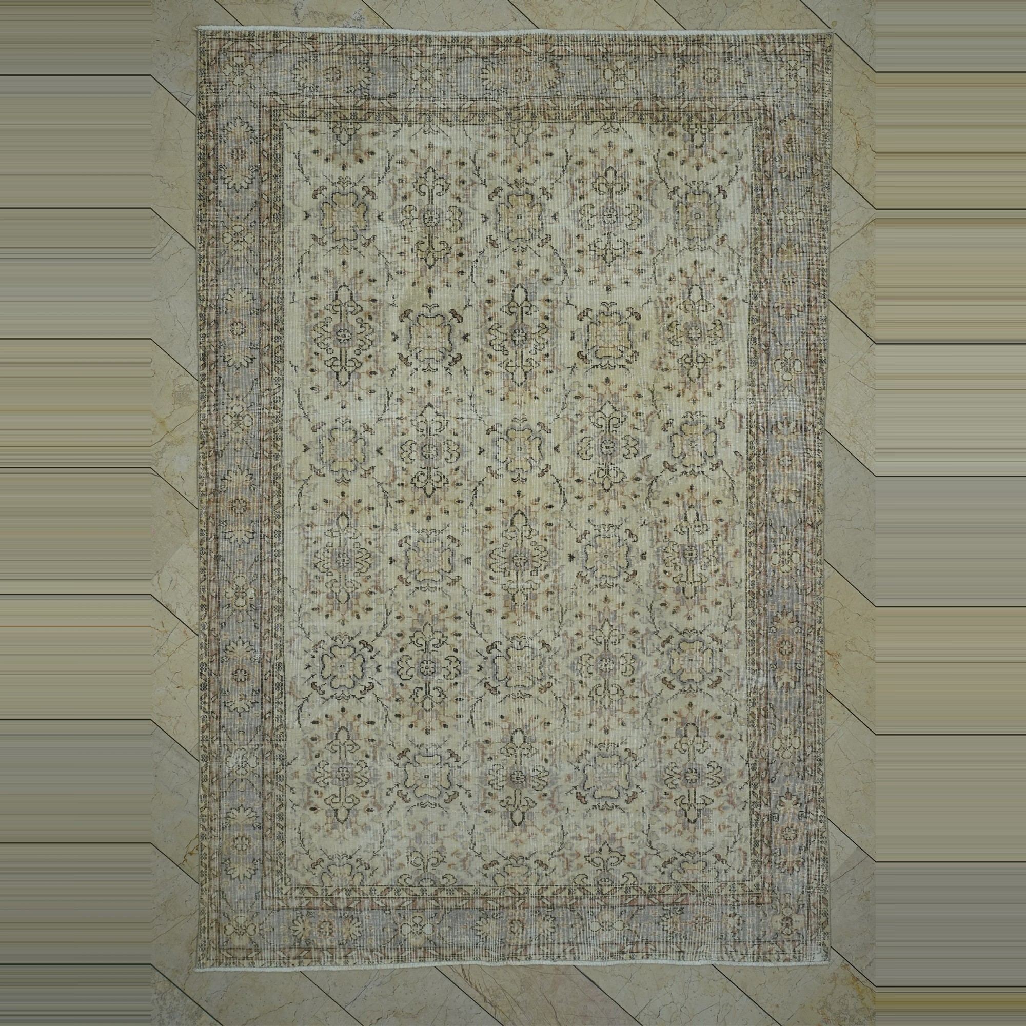 Small Pattern Oushak Rug 7x10 Feet 202,297 - Oushak Rug