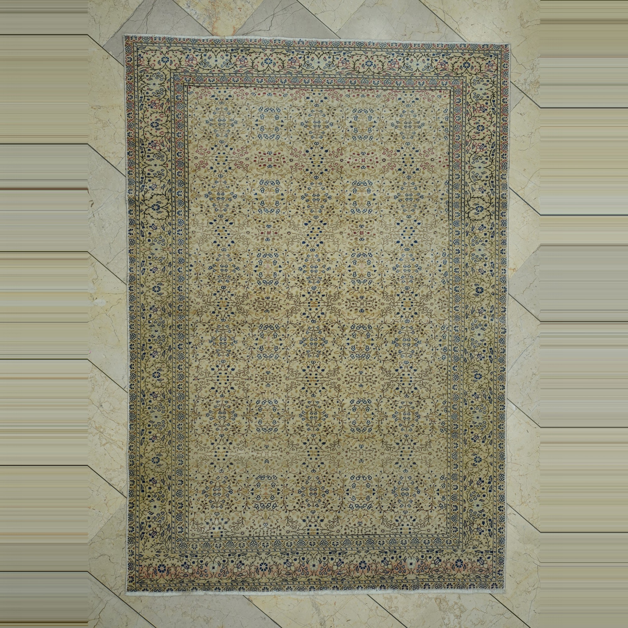 Small Pattern Turkish Rug 5x7 144,208 - Turkish Carpet Rug