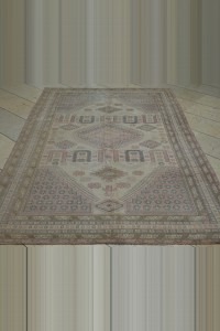 Soft Color Vintage Rug 5x8 Feet 158,240 - Oushak Rug $i