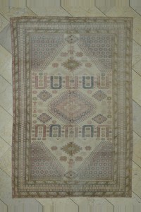 Soft Color Vintage Rug 5x8 Feet 158,240 - Oushak Rug $i