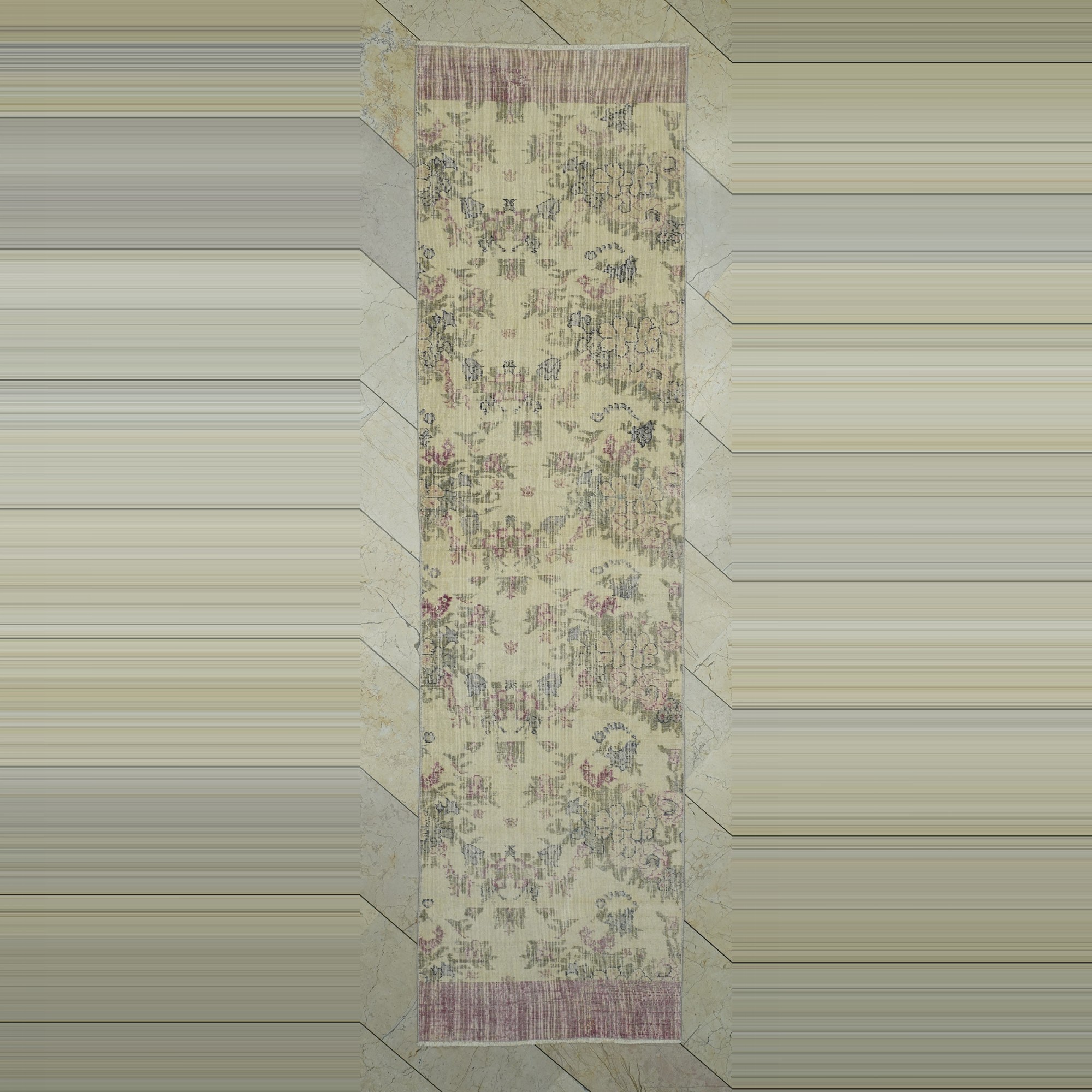 Soft Oushak Runner Rug 3x10 Feet 84,314 - Turkish Rug Runner