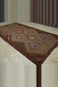 Soumak Turkish Kars Kilim Rug 7x13 Feet  210,410 - Turkish Kilim Rug  $i