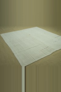 Square Off White Hemp Rug 7x7 213,223 - Turkish Hemp Rug $i