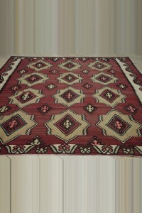 Square Size Turkish Kilim Rug 9x9 Feet 260,280 - Turkish Kilim Rug  $i