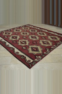 Square Size Turkish Kilim Rug 9x9 Feet 260,280 - Turkish Kilim Rug  $i
