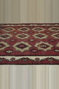 Square Size Turkish Kilim Rug 9x9 Feet 260,280 - Turkish Kilim Rug  $i