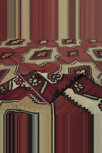 Square Size Turkish Kilim Rug 9x9 Feet 260,280 - Turkish Kilim Rug  $i