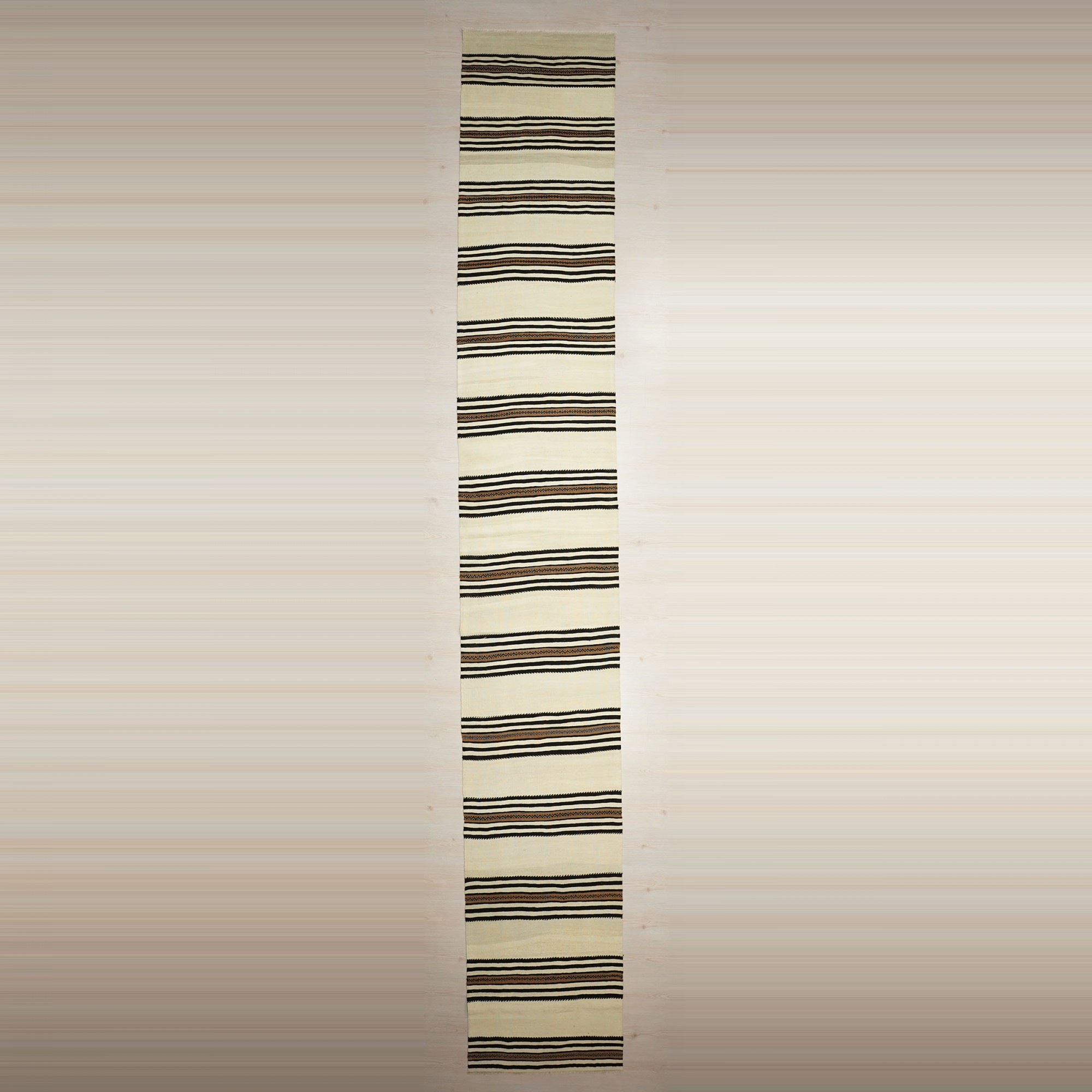 Stairs Decor Long Natural Kilim Rug Runner.2.5x18 82,550 - Turkish Rug Runner