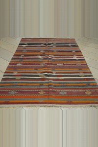 Stripe Turkish Kilim Rug 5x9  157,263 - Turkish Kilim Rug  $i