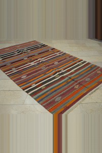 Stripe Turkish Kilim Rug 5x9  157,263 - Turkish Kilim Rug  $i