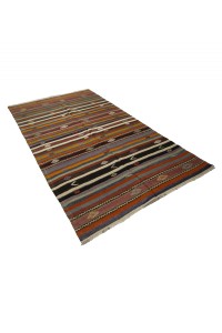 Stripe Turkish Kilim Rug 5x9 Feet  157,263 - Turkish Kilim Rug  $i