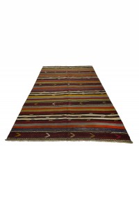 Striped Anatolian Kilim Rug 6x8 Feet  174,243 - Turkish Kilim Rug  $i