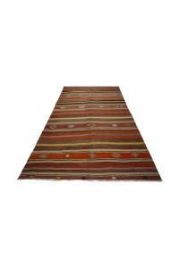 Striped Ethnic Kilim Rug 5x9 Feet 157,272 - Turkish Kilim Rug  $i