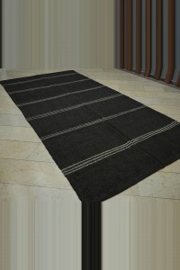 Striped Goat Hair Rug 6x12 Feet 175,354 - Goat Hair Rug $i