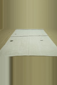 Striped Hemp Kilim Rug 5x8 Feet 158,225 - Turkish Hemp Rug $i