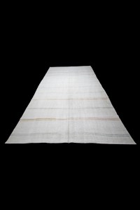 Striped Hemp Kilim Rug 6x12 Feet 184,354 - Turkish Hemp Rug  $i