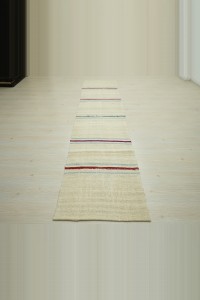 Striped Hemp Runner Rug 2x11 Feet 72,328 - Turkish Rug Runner  $i