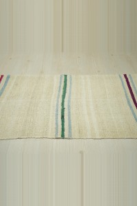 Striped Hemp Runner Rug 2x11 Feet 72,328 - Turkish Rug Runner  $i