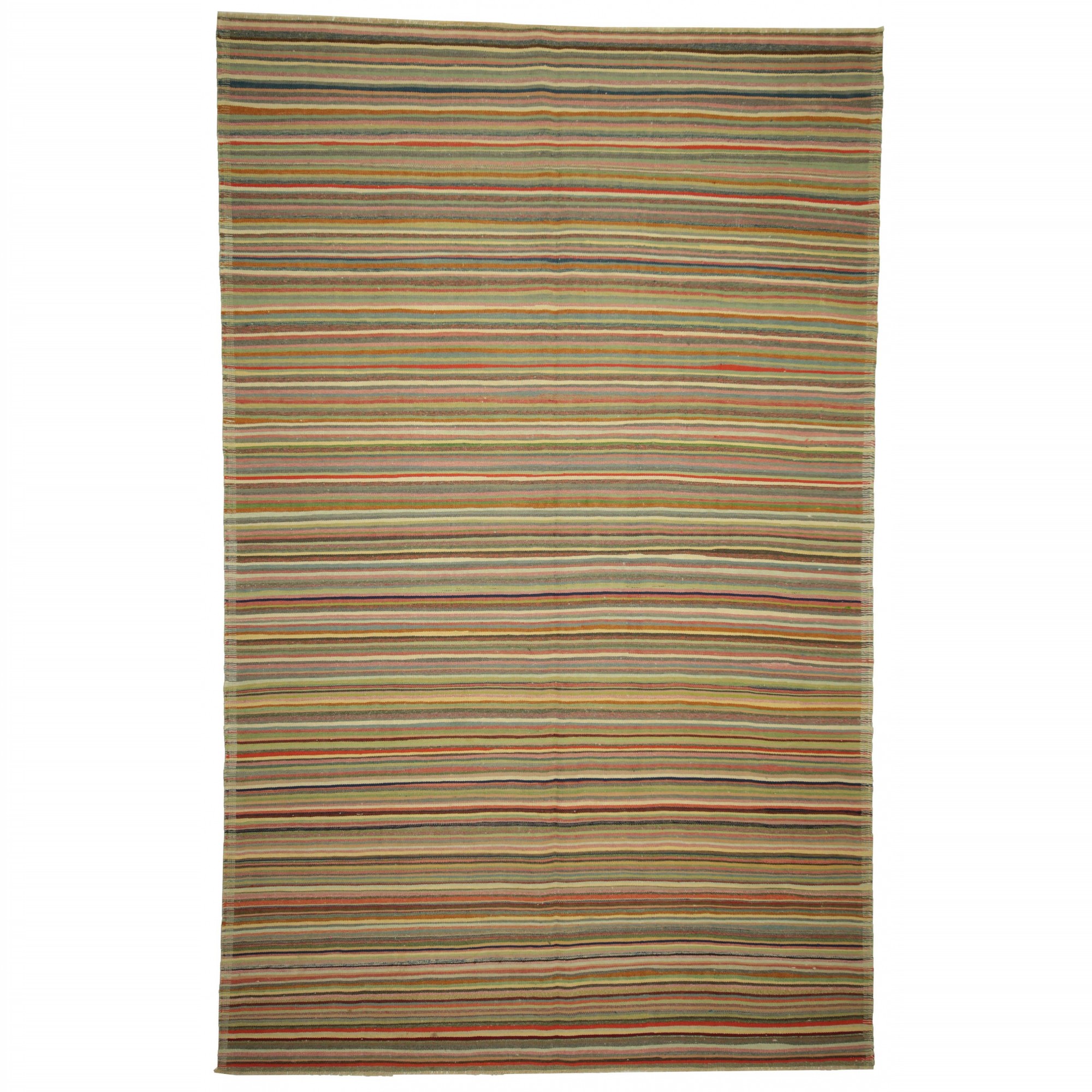 Striped Kilim Rug 6x10 Feet 188,298 - Turkish Kilim Rug