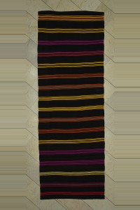 Turkish Rug Runner Striped Kilim Runner Rug 4x11 Feet 114,323