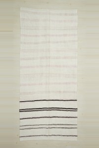 Turkish Hemp Rug Striped Oushak Hemp Rug 5x12 Feet 152,350