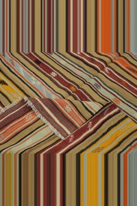 Striped Turkish Antalya Kilim Rug 5x8  160,247 - Turkish Kilim Rug  $i