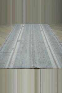 Striped Turkish Grey Rug 6x11 Feet 192,322 - Grey Turkish Rug  $i