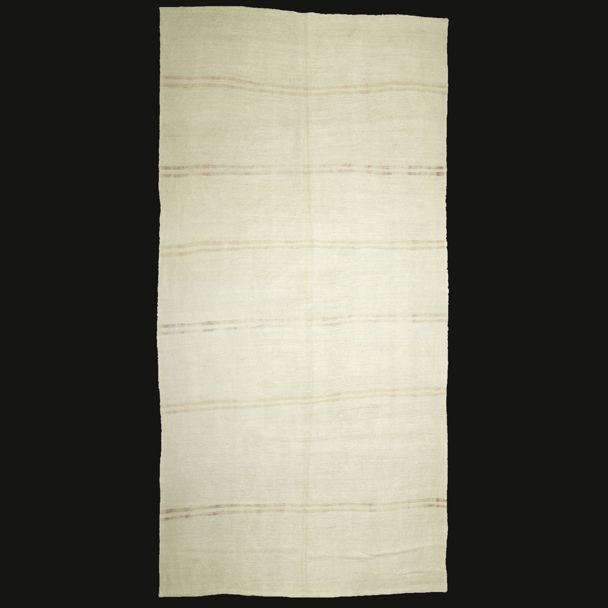 Striped Turkish Hemp Kilim Rug 6x12 190,380 - Turkish Hemp Rug