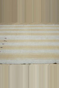 Striped Turkish Kilim Rug 7x11 Feet  222,330 - Grey Turkish Rug  $i