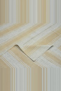 Striped Turkish Kilim Rug 7x11 Feet  222,330 - Grey Turkish Rug  $i