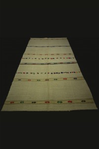 Striped Turkish Organic Hemp Kilim Rug 5x9 150,280 - Turkish Hemp Rug $i