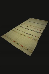 Striped Turkish Organic Hemp Kilim Rug 5x9 150,280 - Turkish Hemp Rug $i