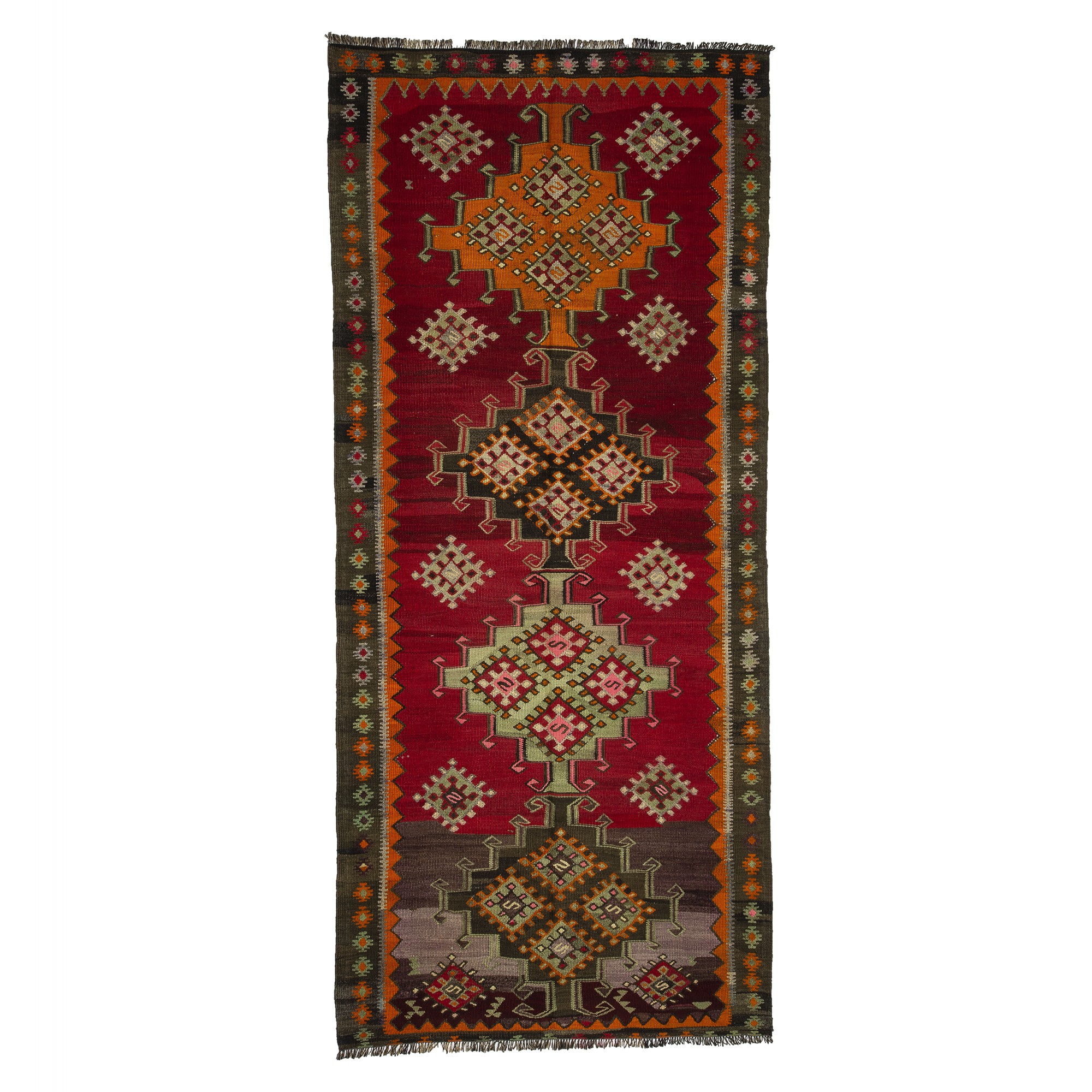 Stunning Kilim Runner Rug 4x9 Feet 122,274 - Turkish Rug Runner